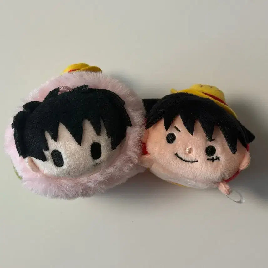[BUNJANG] One Piece Luffy Tsum Tsum Plush Set / 원피스 루피 쯔무쯔무 2개 세트