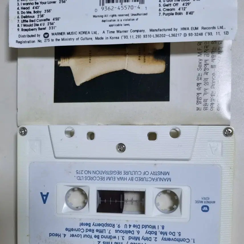 [BUNJANG] Prince The Hits 2 Unsealed Cassette Tape / 프린스 - The hits 2 (개봉 카세트테이프)