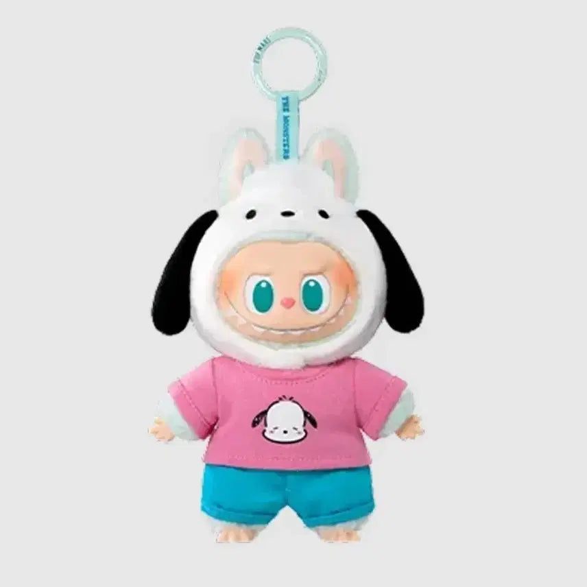 [BUNJANG] Labubu The Monsters Pochacco Plush Keychain / 팝마트 라부부 더몬스터즈 포차코