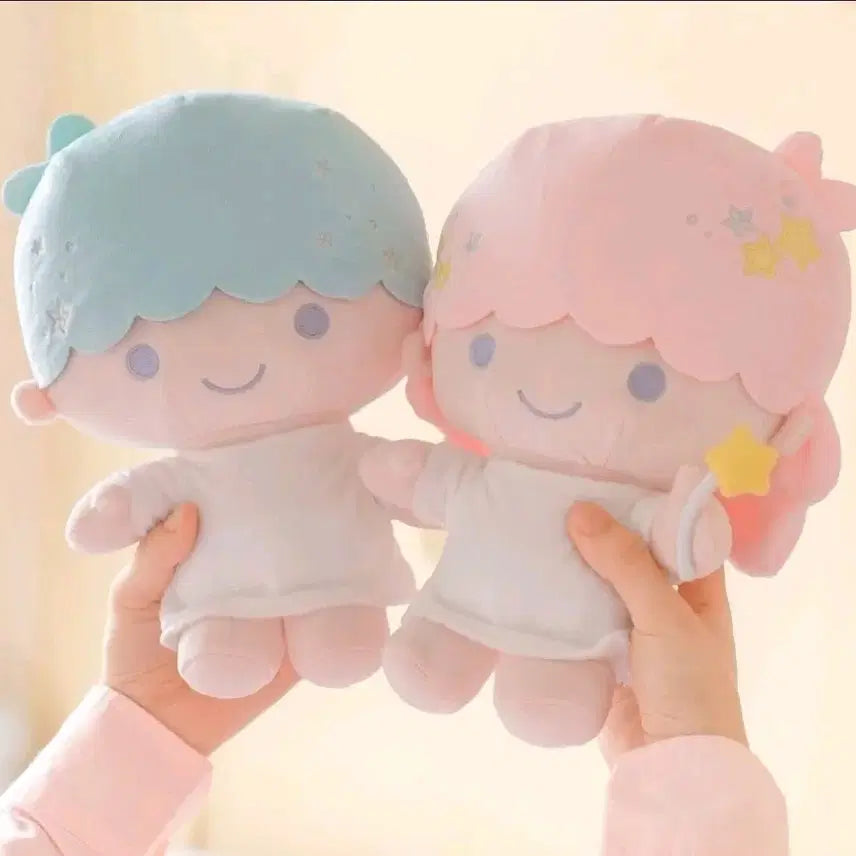 [BUNJANG] Little Twin Stars Kiki Lala Plush Set / 리틀트윈스타 키키라라 봉제인형 세트 다이소 산리오