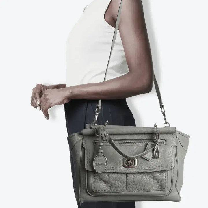 [BUNJANG] Coach Pinnacle Leather Louisa Tote Bag / 코치 피나클 레더 루이자 토트백