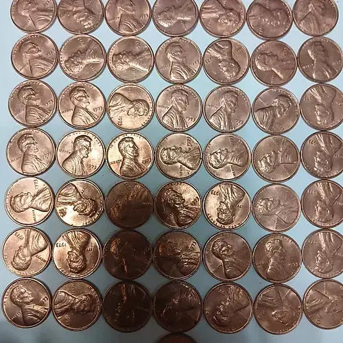 [BUNJANG] Lincoln Cent Uncirculated Rolls (1973, 1977) / 링컨페니 1973년도,1977년도 미사용급 1롤 (50개)