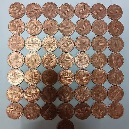 [BUNJANG] Lincoln Cent Uncirculated Rolls (1973, 1977) / 링컨페니 1973년도,1977년도 미사용급 1롤 (50개)