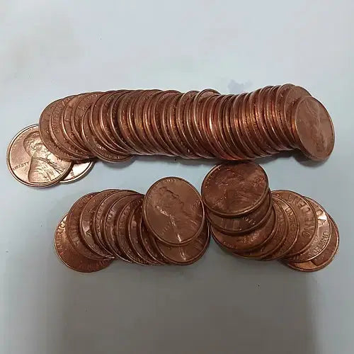 [BUNJANG] Lincoln Cent Uncirculated Rolls (1973, 1977) / 링컨페니 1973년도,1977년도 미사용급 1롤 (50개)