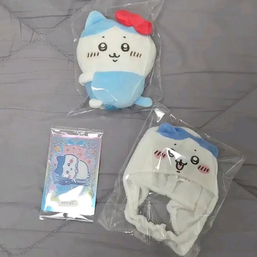 [BUNJANG] Chiikawa Hachiwari Hello Kitty Doll Mascot Set / 치이카와 하치와레 헬로키티 인형 마스코트 세트