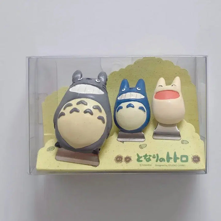 [BUNJANG] Studio Ghibli Classic My Neighbor Totoro Clip Set (3 Types) / 지브리 고전 토토로 집게 클립 3종 세트 새상품