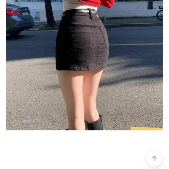[BUNJANG] Astyle Cotton H-Line Skirt Pants Black L / 에이블리 코튼 H라인 치마바지 스커트 블랙 L
