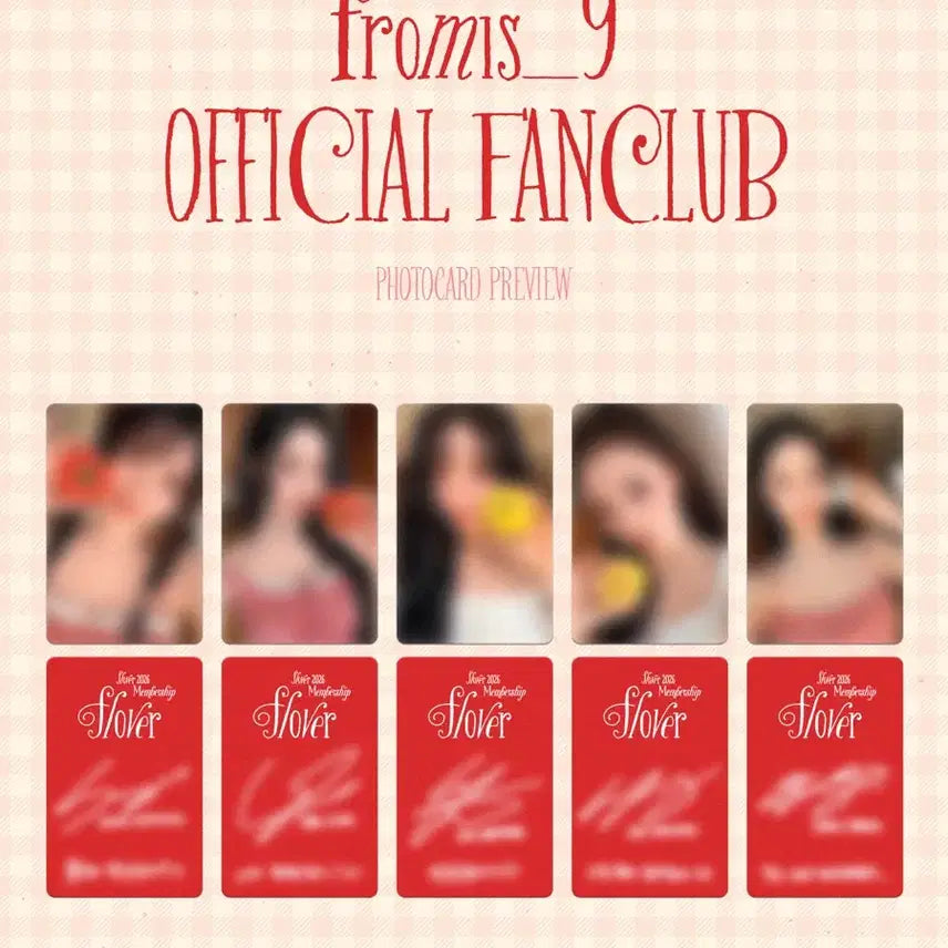 [BUNJANG] fromis_9 2026 Membership Kit + 5 Photocards / 프로미스나인 2026 멤버쉽 키트 + 포카5종