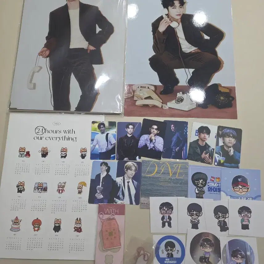 [BUNJANG] Jinyoung Park Bundle Set Merchandise / 박진영 굿즈 with 포스터, 키링, 비공굿 등 일괄양도