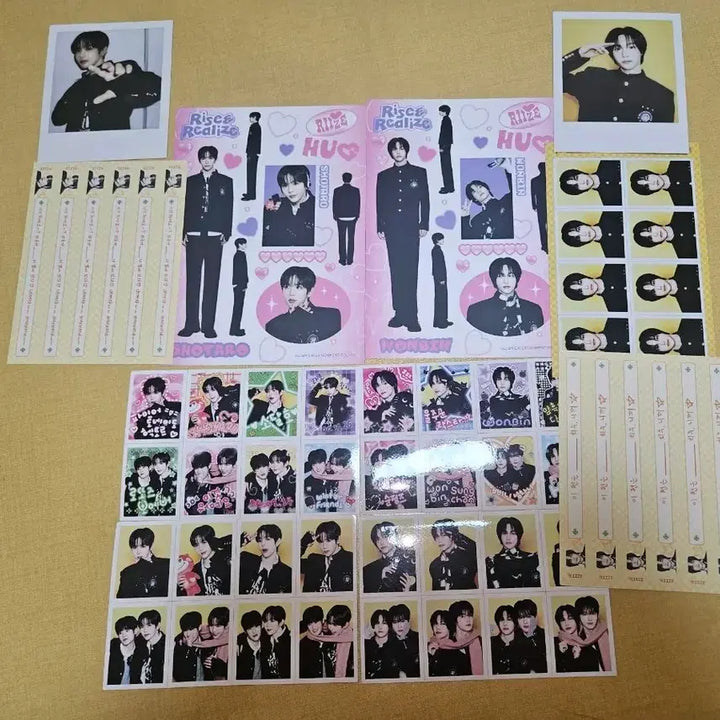[BUNJANG] RIIZE Shotaro Sungchan Sungchan Hug MD Paper Goods (Sticker, Polaroid, Photo Card Set) / 라이즈 쇼타로 원빈 허그 md 지류 굿즈 (스티커 폴라로이드 증사 구성)