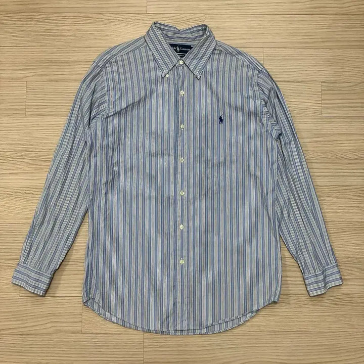 [BUNJANG] Polo Ralph Lauren Stripe Cotton Shirt Sky Blue / [Polo] 폴로 랄프로렌 스트라이프 셔츠 스카이블루