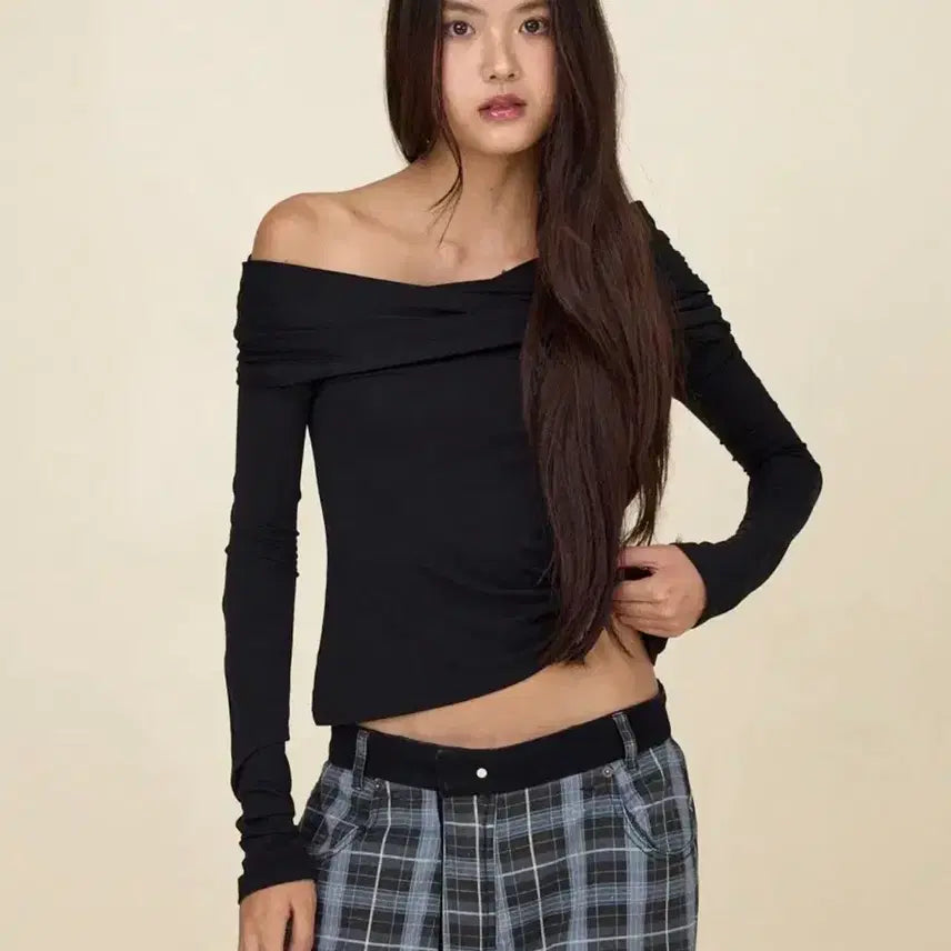 [SOLD OUT] (새상품)Glowny  글로니 리틀 웨이브 롱슬리브