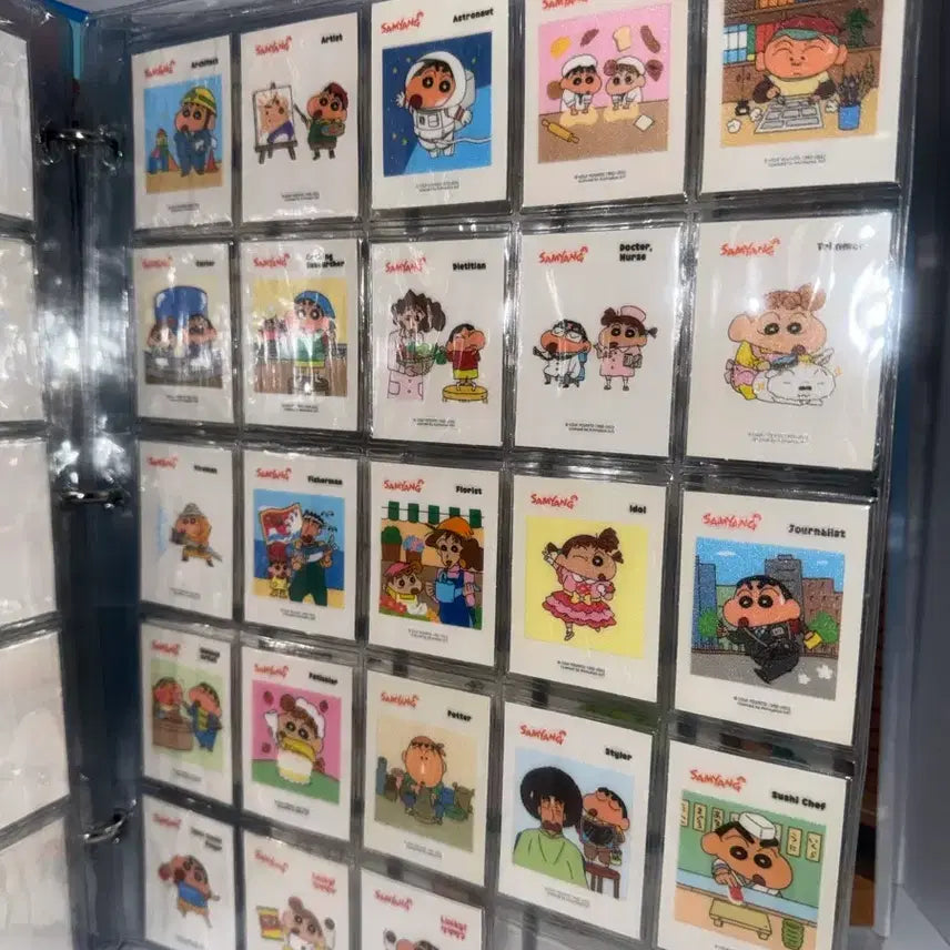 [BUNJANG] Crayon Shin-chan Job Travel 23 Stickers / 짱구 직업여행 띠부씰 23개
