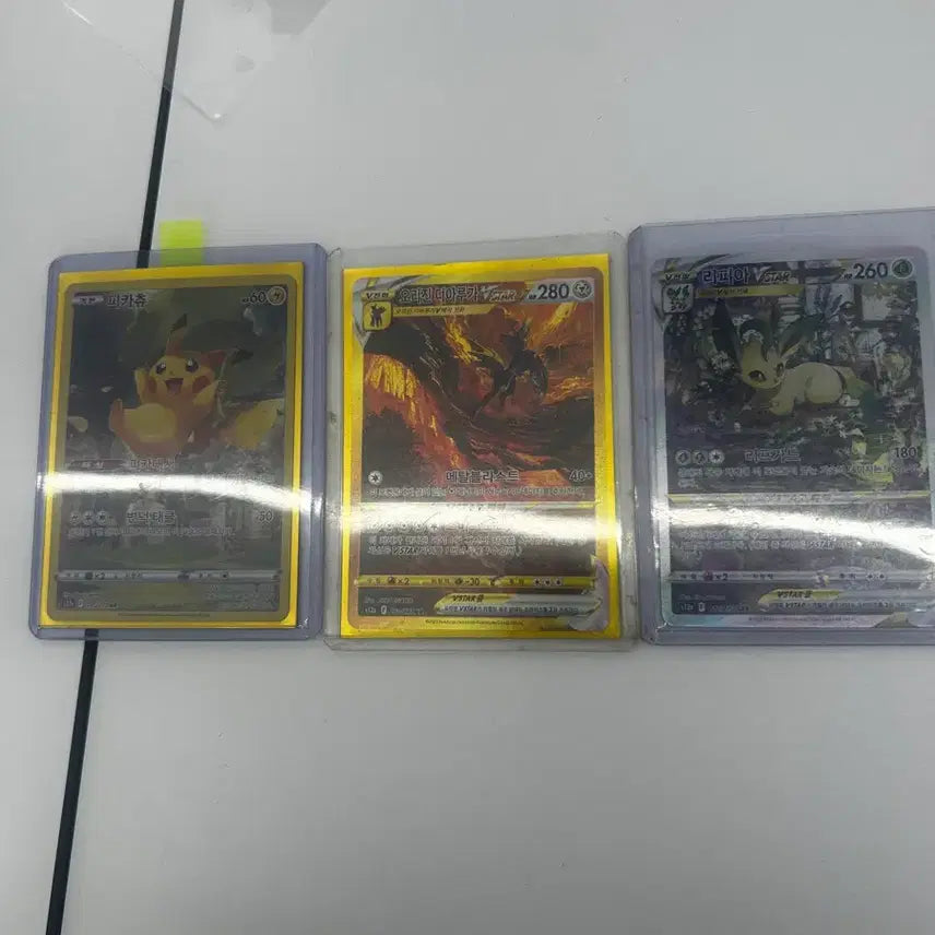 [BUNJANG] Pokemon Card Bundle - Pikachu, Leafeon, Origin Dialga STAR / 포켓몬카드 일괄 급처