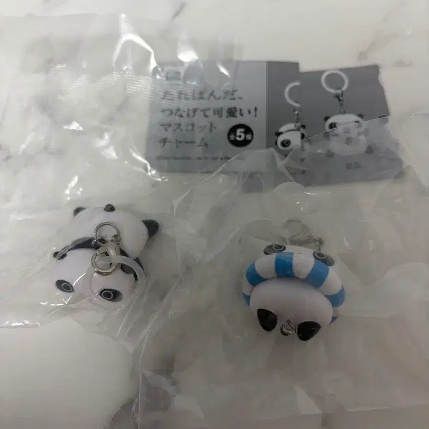 [BUNJANG] San-X Tarepanda Connected Mascot Keychain Gacha Bundle Set (Sealed) / (미개봉)산엑스 타레판다 테팬더 연결 마스코트 키링 가챠 메지루시 일괄