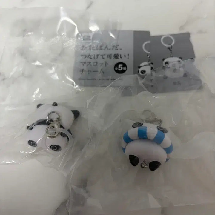 [BUNJANG] San-X Tarepanda Connected Mascot Keychain Gacha Bundle Set (Sealed) / (미개봉)산엑스 타레판다 테팬더 연결 마스코트 키링 가챠 메지루시 일괄