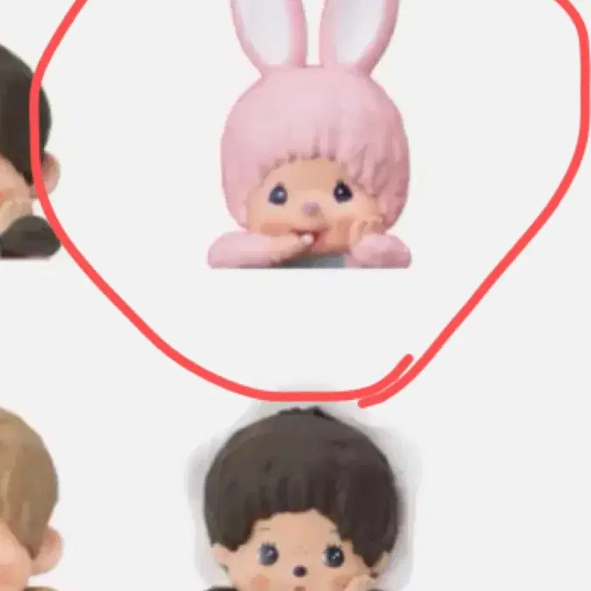 [BUNJANG] Monchhichi Hyper Pink Rabbit (Unsealed) / 몬치치 히퍼 핑크토끼 단순개봉