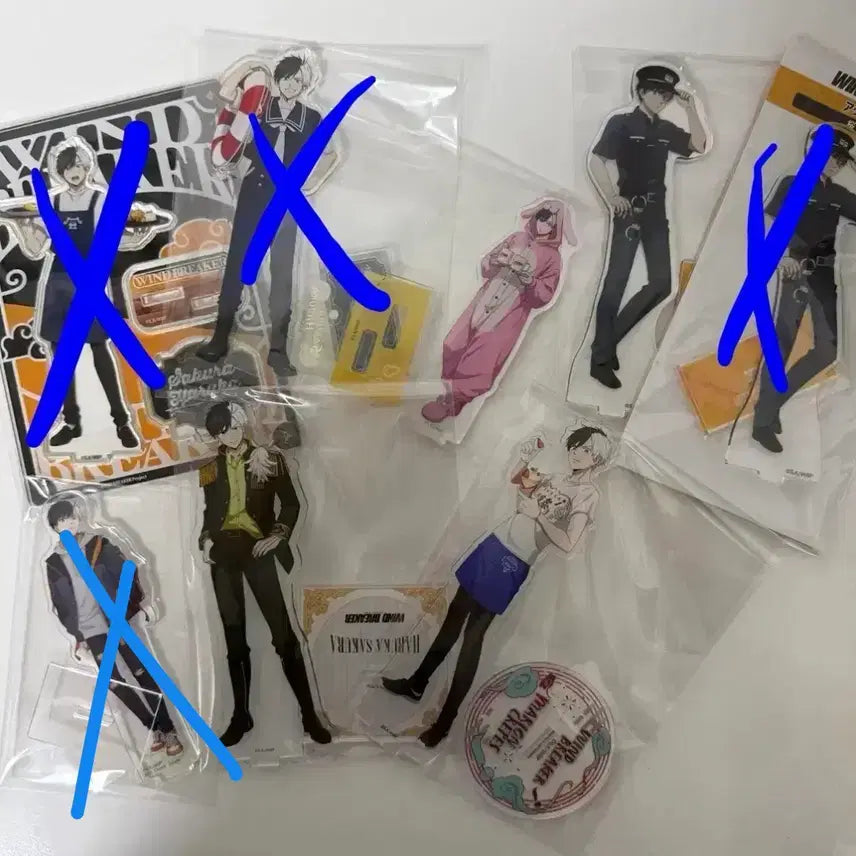 [BUNJANG] Wind Breaker Sakura Acrylic Stand Bundle Set / (일괄) 윈드브레이커 윈브레 사쿠라 아크릴스탠드