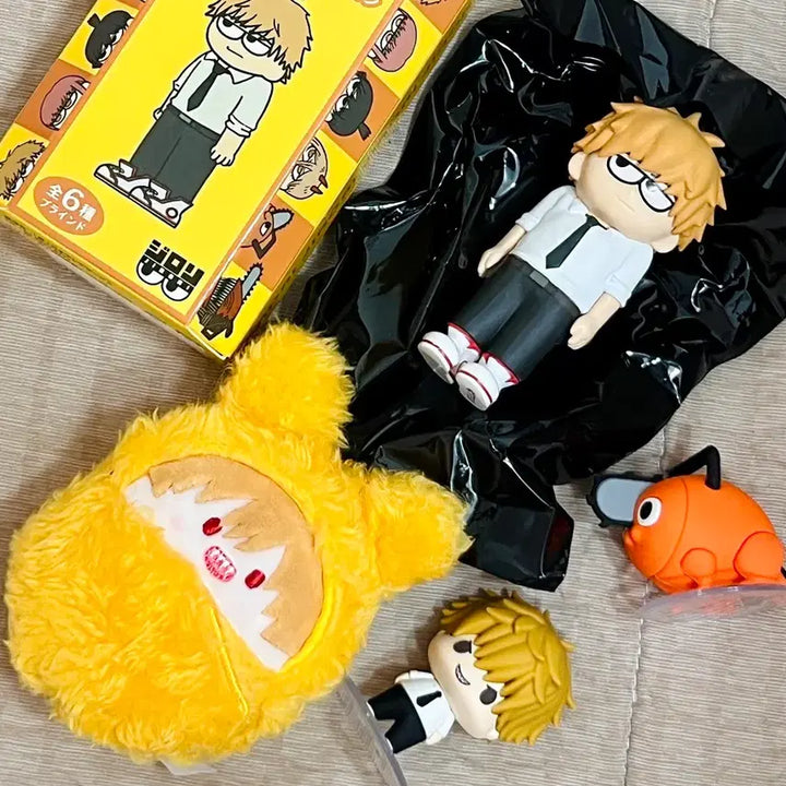 [BUNJANG] Chainsaw Man Denji Jirori Figure Tapinui Chokorin / 체인소맨 덴지 세트 지로리 피규어 타피누이 초코린