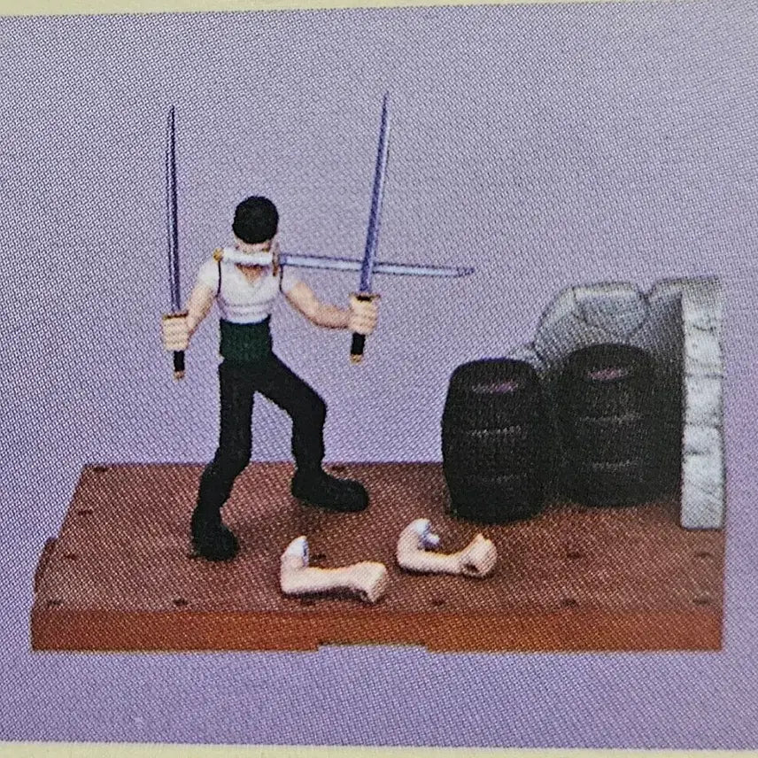 [BUNJANG] One Piece Zoro Whiskey Peak Battle Version Figure / 고전) 희귀 원피스 조로 위스키피크 배틀 그랜드 베이스