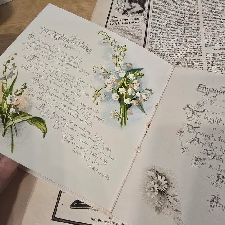 [BUNJANG] Vintage Antique Wedding Books (Set of 3) / 빈티지 앤틱 웨딩북 책