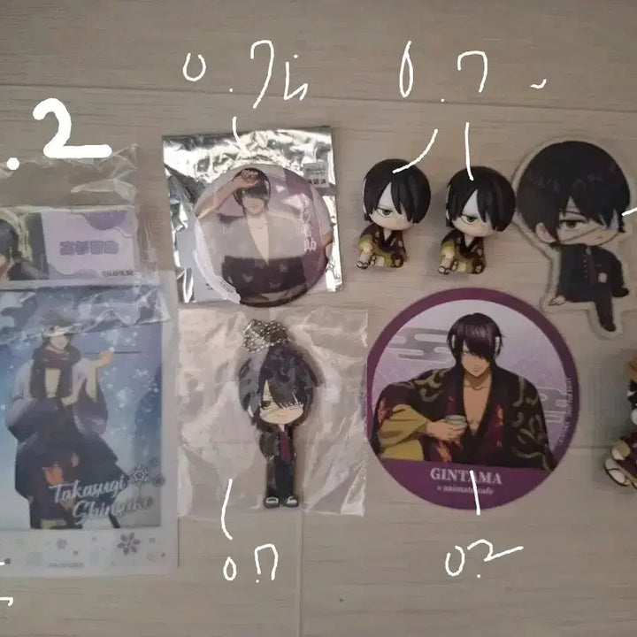 [BUNJANG] Gintama Takasugi, Gintoki, Katsura, Hijikata Merchandise Bundle / 타카스기, 긴토키, 즈라, 히지카타 굿즈 판매