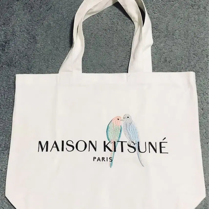 [BUNJANG] Maison Kitsuné Limited Edition Lovebirds Tote Bag / 메종키츠네 한정판 러브버드 토트백 에코백 새상품