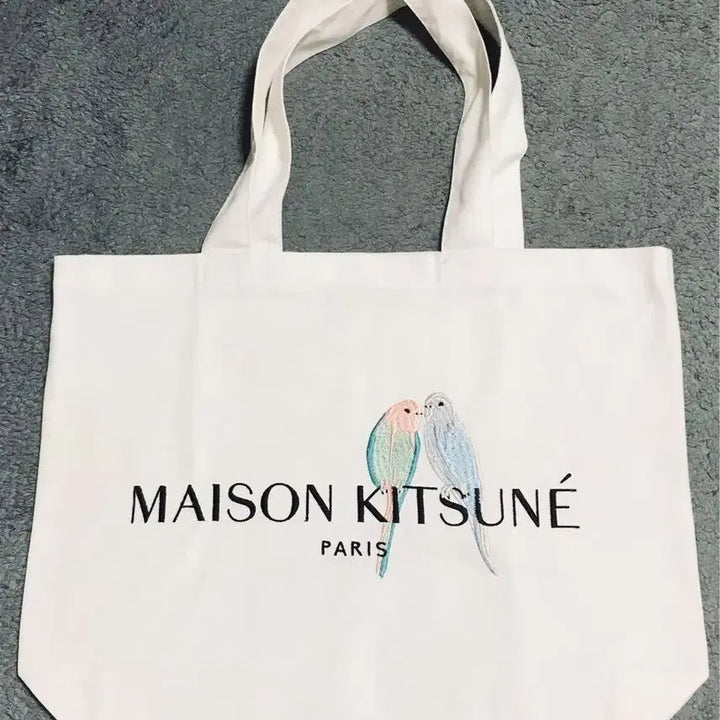 [BUNJANG] Maison Kitsuné Limited Edition Lovebirds Tote Bag / 메종키츠네 한정판 러브버드 토트백 에코백 새상품