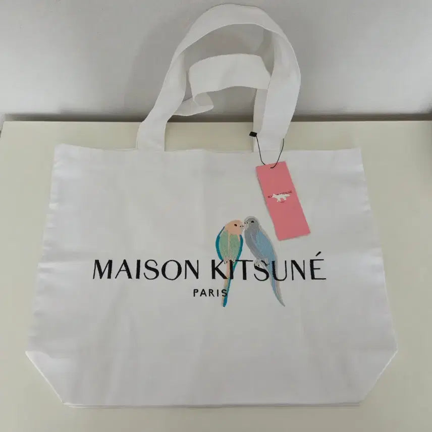 [BUNJANG] Maison Kitsuné Limited Edition Lovebirds Tote Bag / 메종키츠네 한정판 러브버드 토트백 에코백 새상품