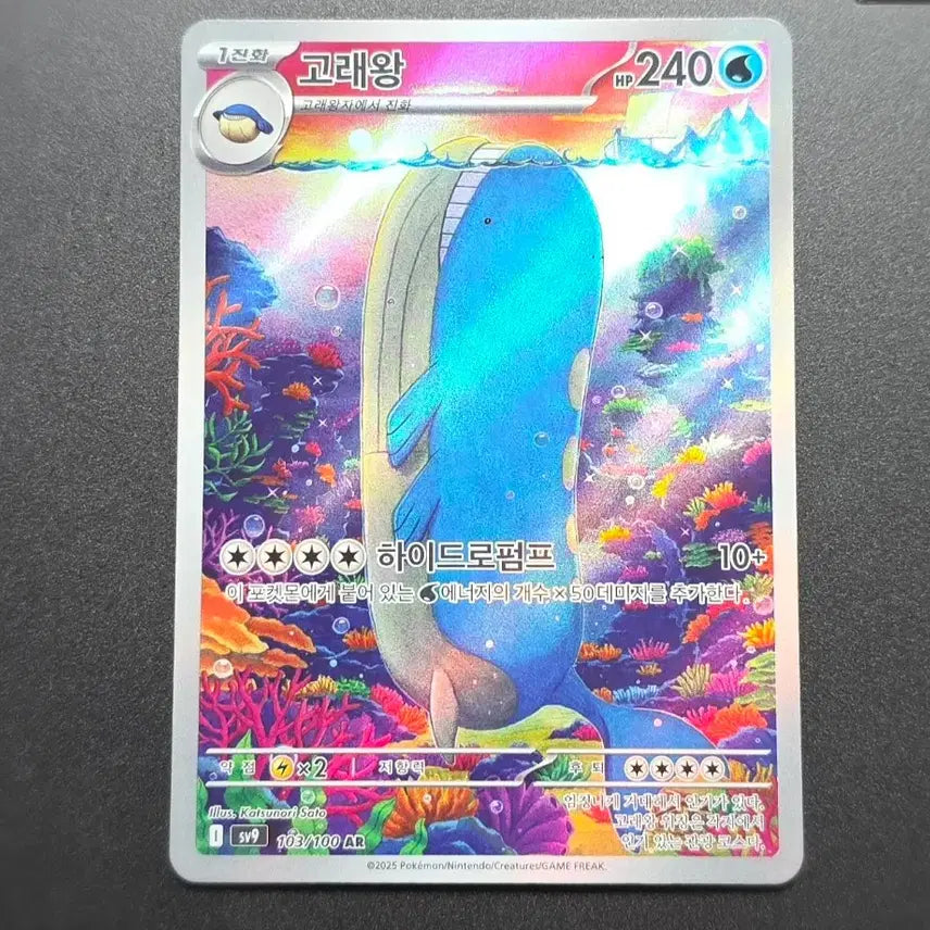 [BUNJANG] Pokemon Card Pikachu ex RR, Squirtle AR, Wailord AR Bundle Set / 포켓몬카드 피카츄ex rr,이상해씨 AR, 고래왕 AR 일괄