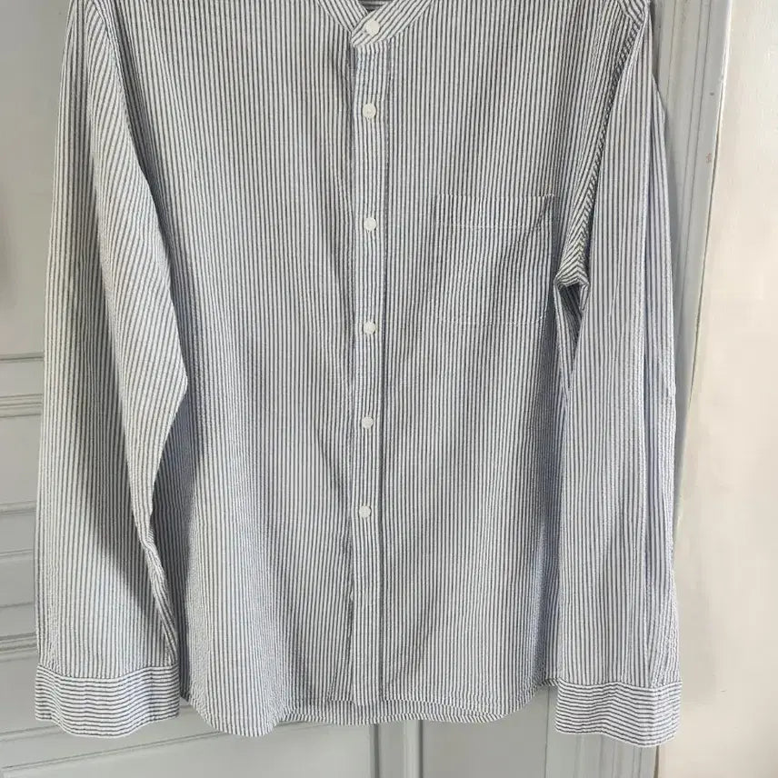 [BUNJANG] 8Seconds Seersucker Henley Neck Shirt XL / 에잇세컨드 헨리넥 씨어서커 셔츠 XL