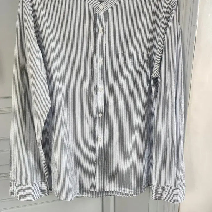 [BUNJANG] 8Seconds Seersucker Henley Neck Shirt XL / 에잇세컨드 헨리넥 씨어서커 셔츠 XL
