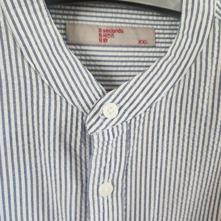 [BUNJANG] 8Seconds Seersucker Henley Neck Shirt XL / 에잇세컨드 헨리넥 씨어서커 셔츠 XL