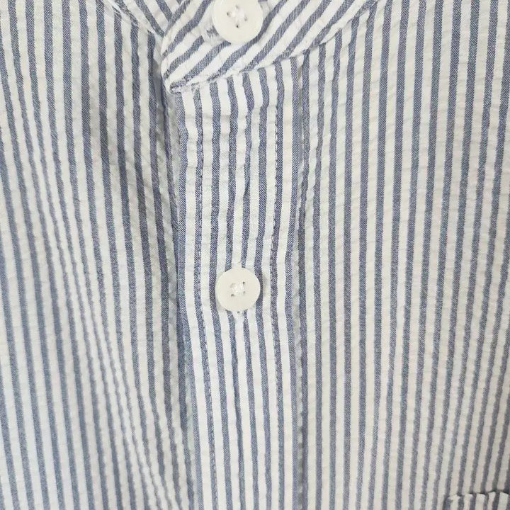 [BUNJANG] 8Seconds Seersucker Henley Neck Shirt XL / 에잇세컨드 헨리넥 씨어서커 셔츠 XL