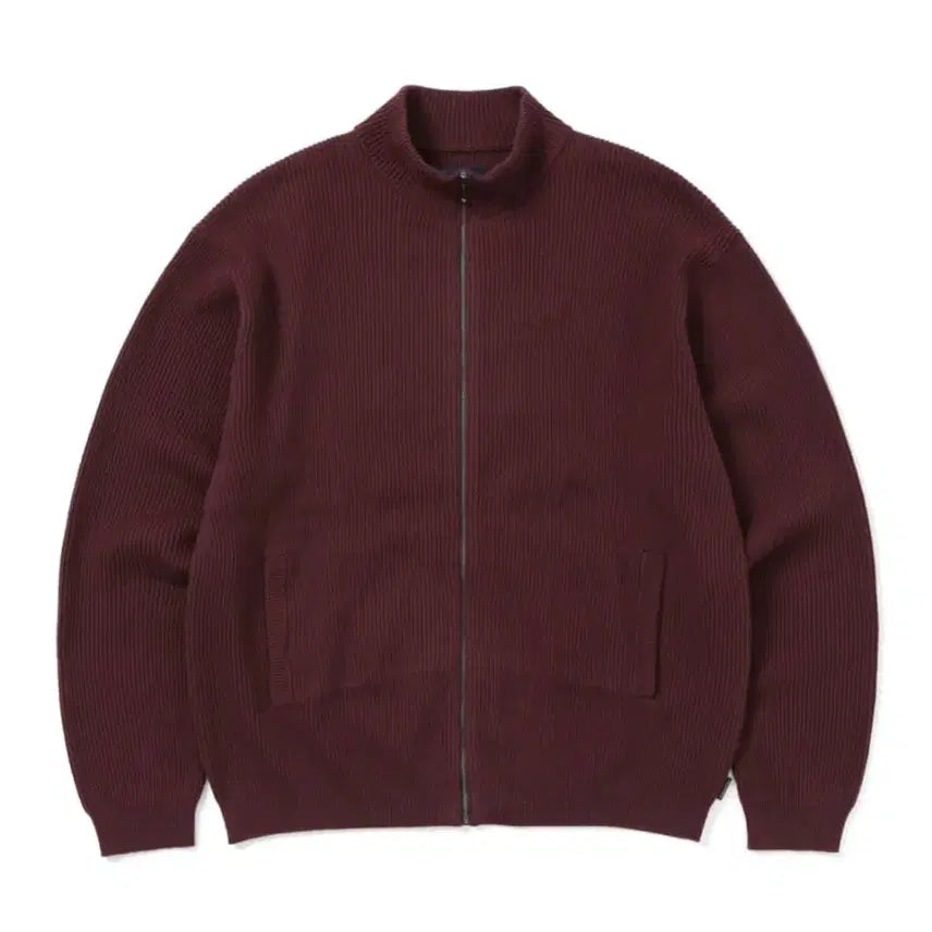 [BUNJANG] thisisneverthat Knit Zip-Up Burgundy XL / [XL]디스이즈네버댓 니트집업 버건디