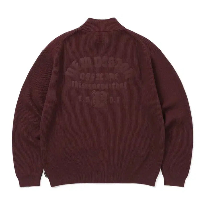 [BUNJANG] thisisneverthat Knit Zip-Up Burgundy XL / [XL]디스이즈네버댓 니트집업 버건디