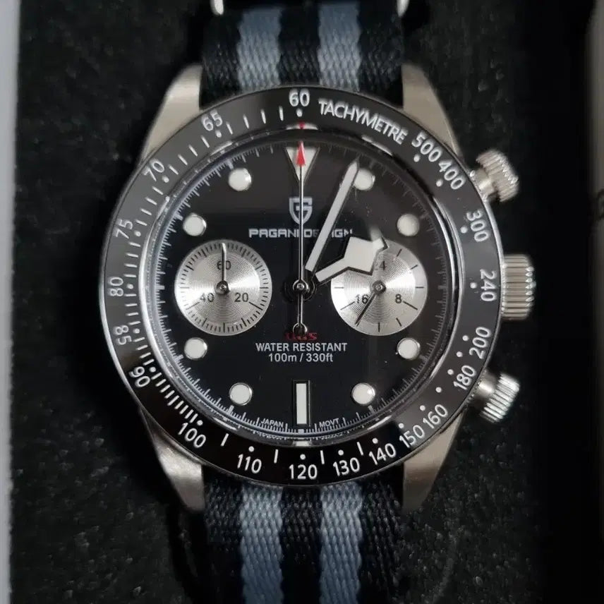 [BUNJANG] Pagani Design BB Chrono Black Quartz Watch / [Pagani Design] 파가니디자인 BB크로노 블랙 (새상품)