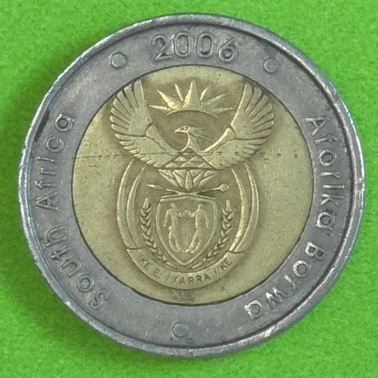 [BUNJANG] 2006 South Africa 5 Rand Coin / [희귀] 2006년 남아프리카 공화국 5랜드 동전 M2980