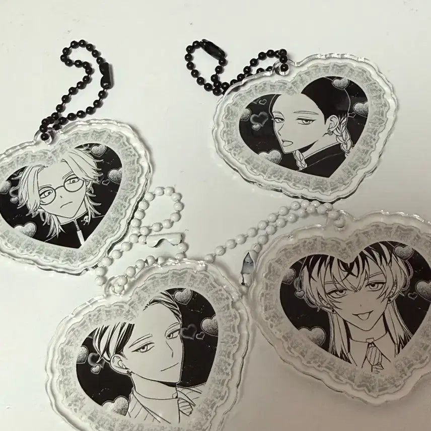 [BUNJANG] Tokyo Revengers Haitani Ran Rindo Acrylic Keychain Set / 도쿄리벤저스 도리벤 하이타니 란 린도 키링 양도