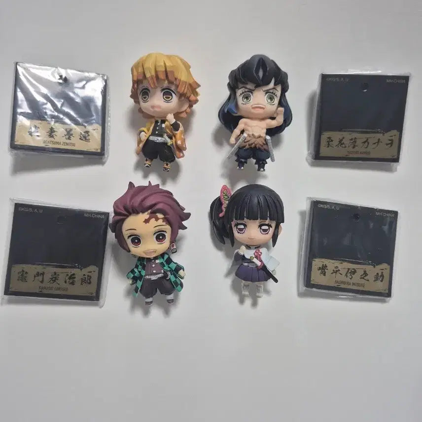 [BUNJANG] Demon Slayer Tanjiro and Friends Mascot Figure Set / 귀멸의 칼날 탄지로와 친구들 마스코트 피규어