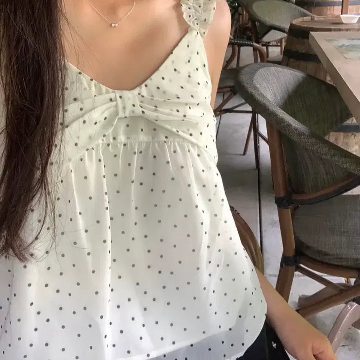 [BUNJANG] Peter &amp; Wendy Polka Dot Blouse / 피터앤웬디 도트블라우스