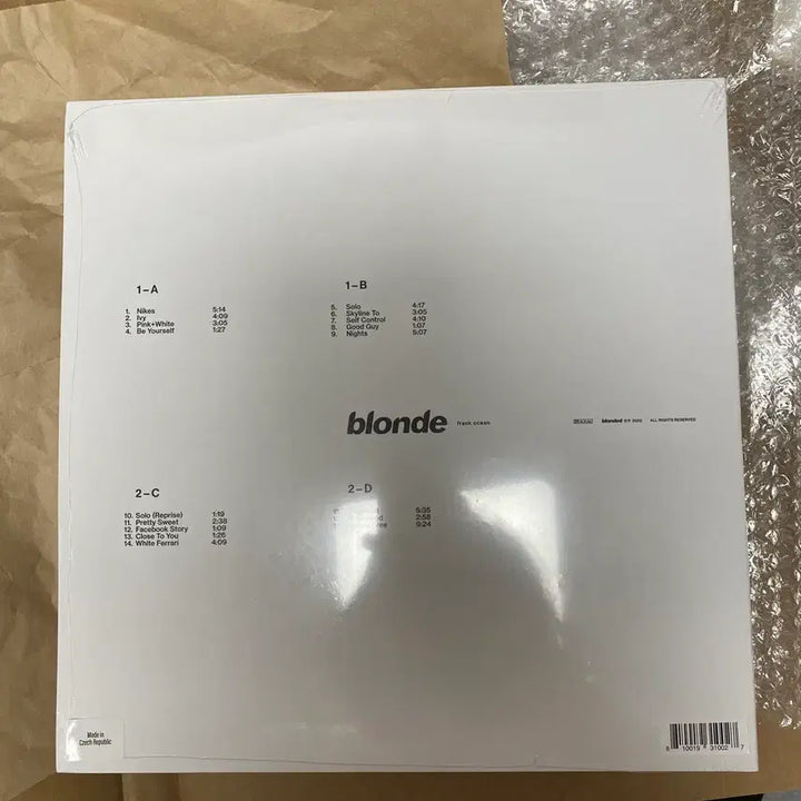 [BUNJANG] Frank Ocean Blonde LP (Sealed) / 프랭크 오션 Blonde LP 미개봉