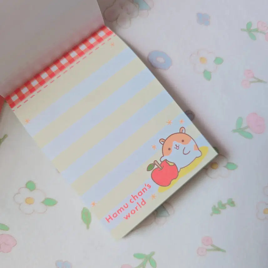 [BUNJANG] Heisei Character Hamuchan Pitafuku Sticker &amp; Memo Pad Bundle Set / 일본정품)헤이세이 캐릭터 하무짱 피타푸쿠 스티커+메모지 일괄세트