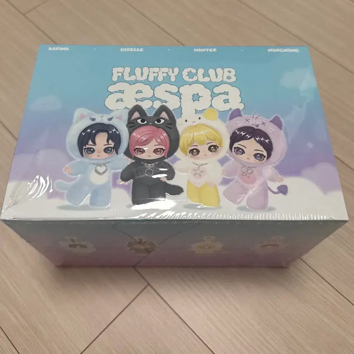 [BUNJANG] Pop Mart Aespa Fluffy Club Full Box (4 pcs) / 정품/미개봉) 팝마트 에스파 Fluffy Club 박스(4개입)