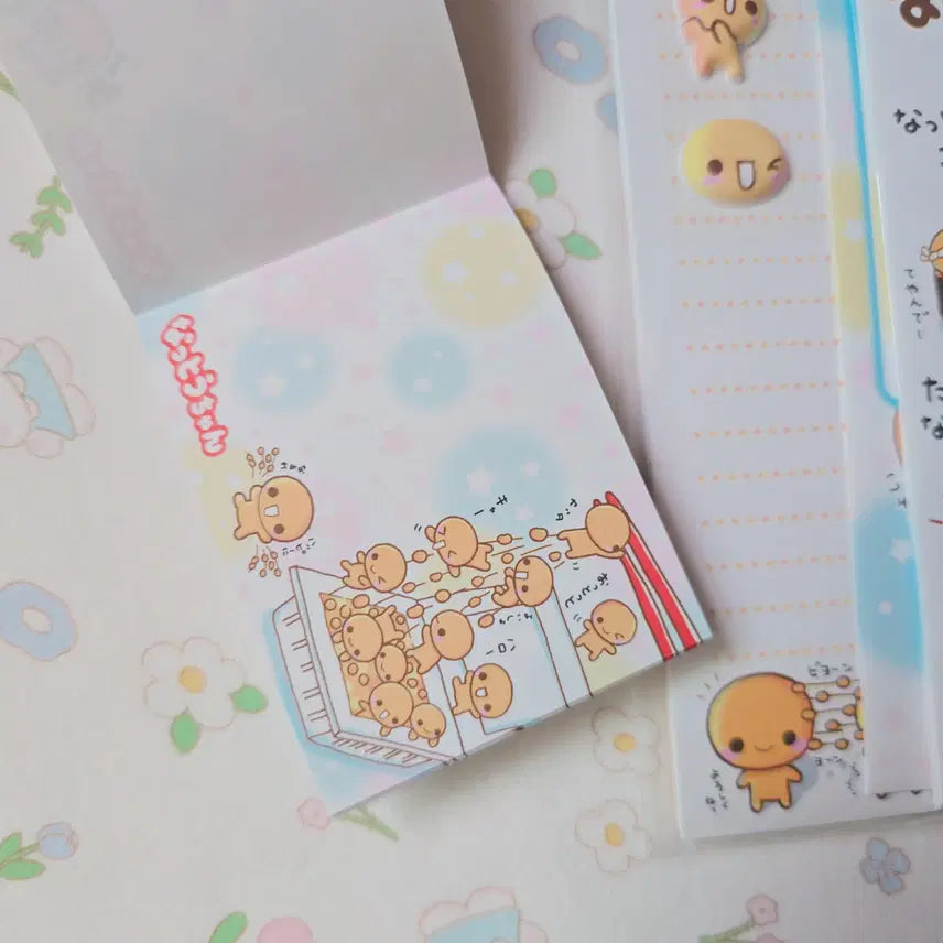 [BUNJANG] Heisei Nattō-chan Natto-chan Letter Set - Japanese Import / 일본정품)헤이세이 나토짱 낫토짱 편지지 레터세트 지류세트