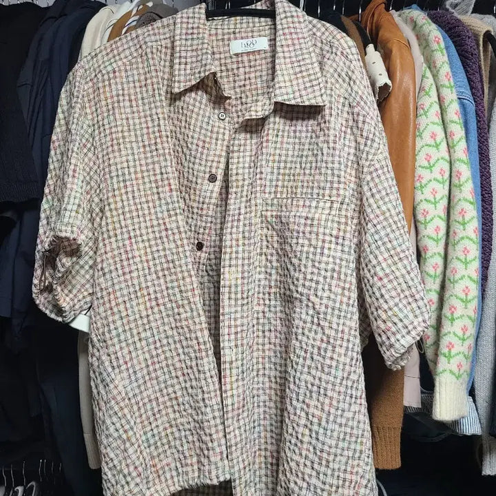 [BUNJANG] Elwood Gypsy String Half Shirt Size 48 / 엘무드 집시 스트링 하프 셔츠 48 팝니다