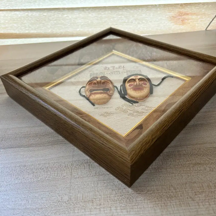 [BUNJANG] Hahoe Mask Wall Art (Unused) / (미사용) 하회탈 액자1점