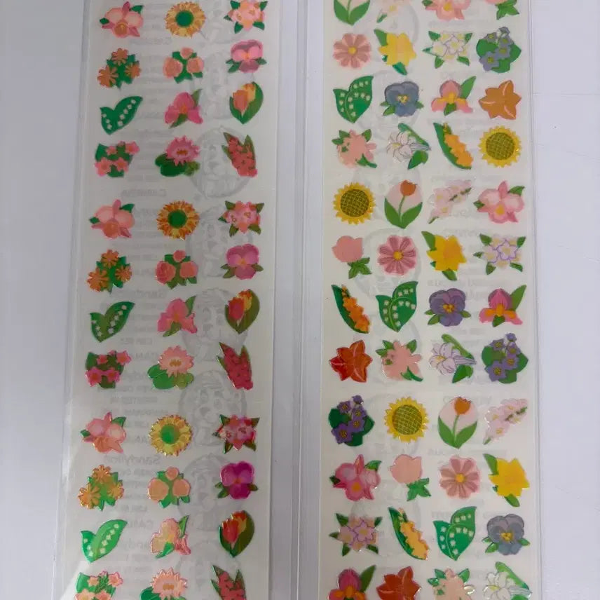 [BUNJANG] Sandy Lion Pearly Flower 2 Strips / 샌디라이온 펄리 꽃 2 스트립