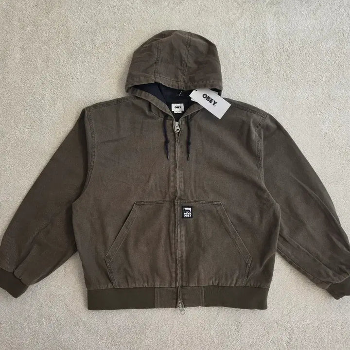 [BUNJANG] Obey Glen Zip-Up Jacket L Size / (새상품)오베이 글랜집업 자켓 L사이즈 판매