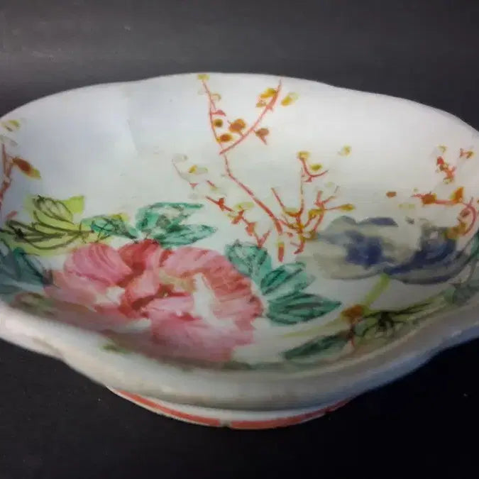 [BUNJANG] Five-Color Celadon Floral Motif Pedestal Dish / 오채청화 화훼문 화형고족반